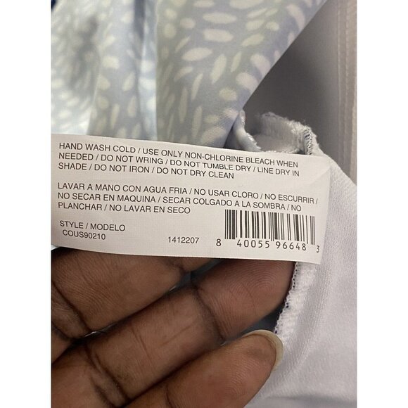 Christina Womens Take It or Leaf It Printed Underwire Tankini Top Size Small - Picture 7 of 8